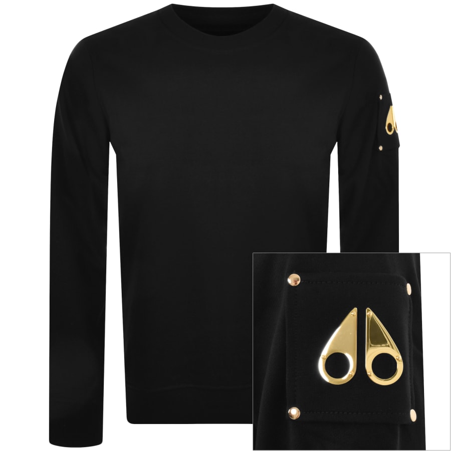 Moose Knuckles Snyder Sweatshirt Black Mainline Menswear